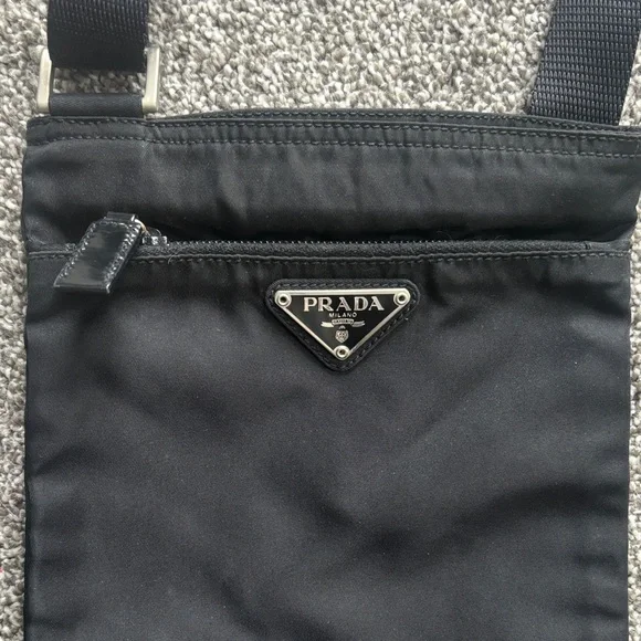 Prada Black Nylon Messenger Bag - Picture 3 of 5